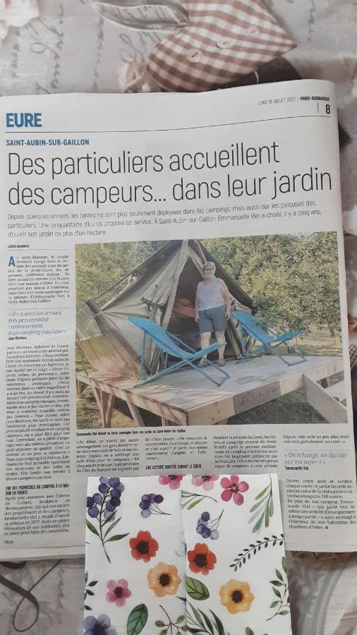 Lodge Exterieur 2 Personnes Saint-Aubin-sur-Gaillon Exterior foto